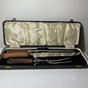 Cutlass Knife Carving Set Sheffield England Vintage Collectors c.1950. New